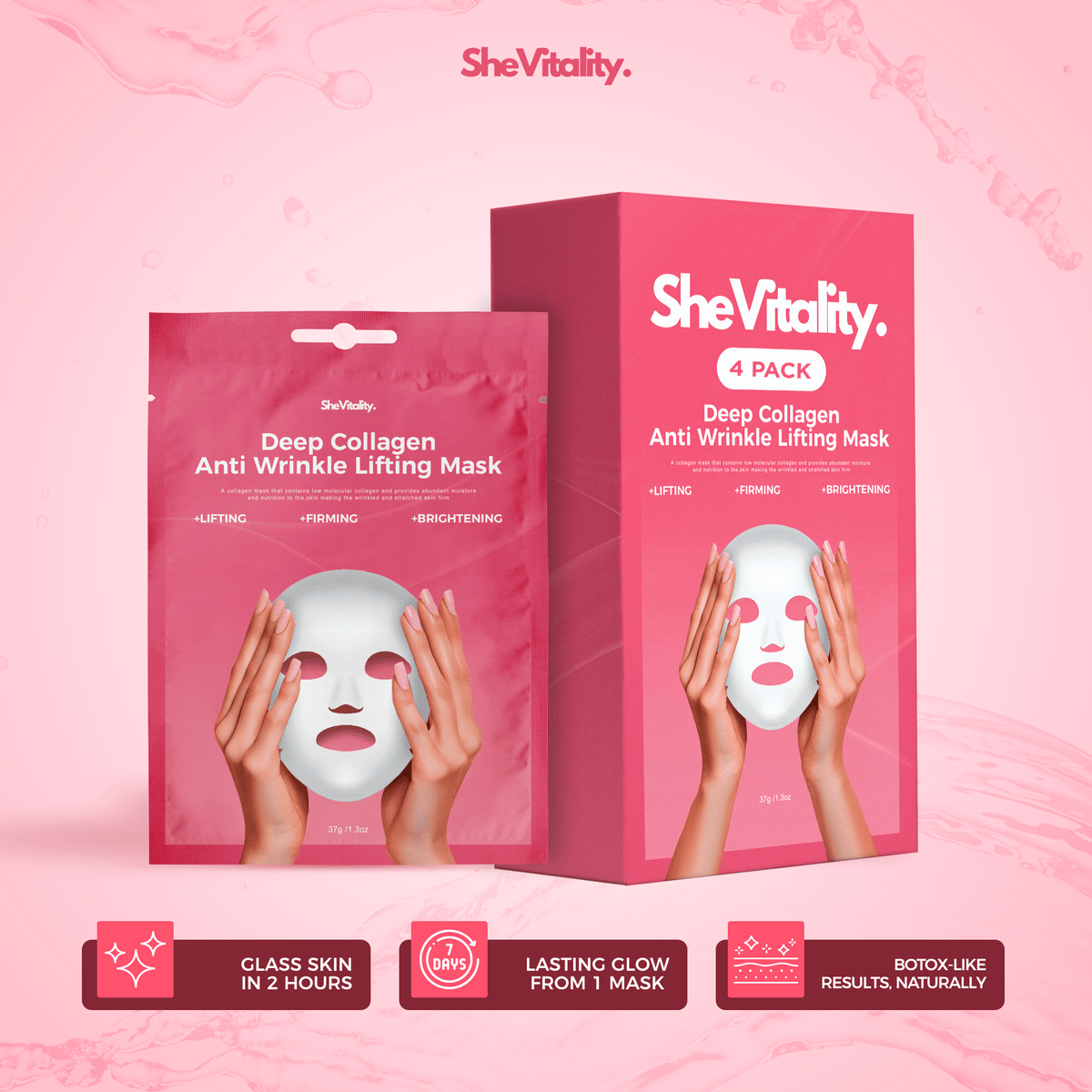 Luxury Collagen Glow Up Mask 2.0 (Spa-Level Results)